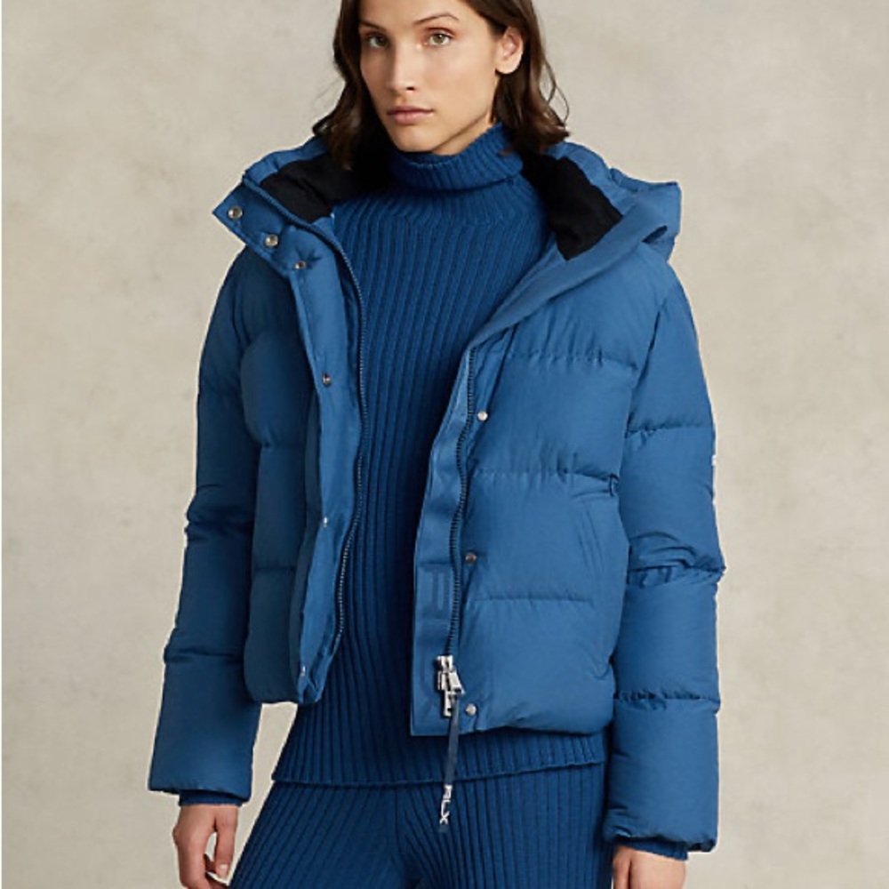 Water-Resistant Down Hooded Jacket